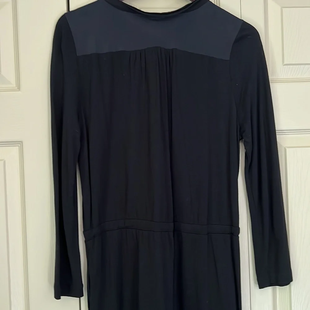 J. Crew Black Tuxedo Jersey Dress Size S Small
